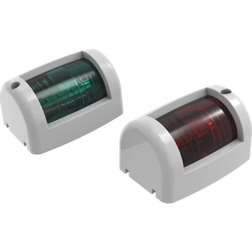 12V LED One Pair Waterproof Marine Yacht Navigation Lamp Plastic Red&Green Starboard and Port Boat Side Light