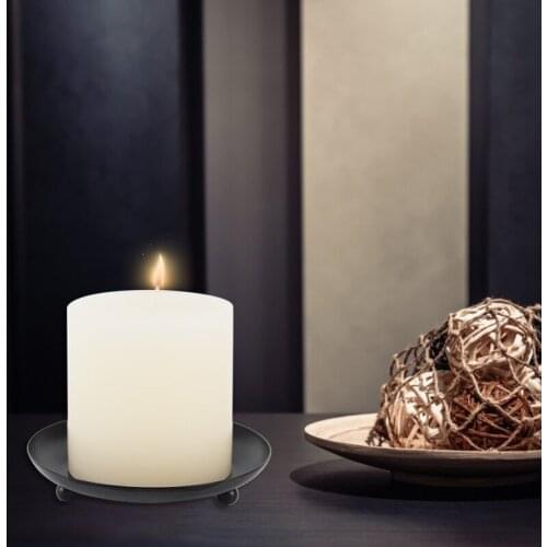 Nordic Style Wrought Iron Round Candle Holder Candlestick Base Desktop Home Decoration Au04 21 Dropshipping