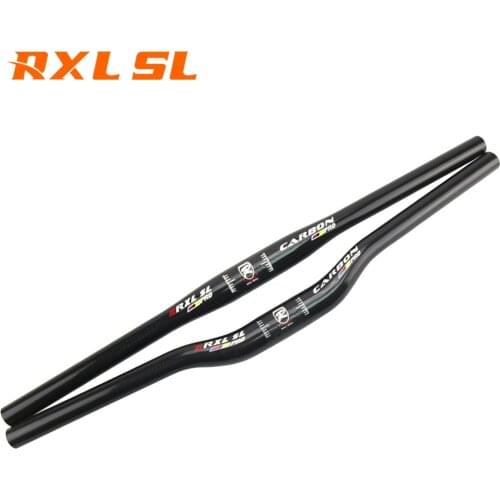 RXL SL Bicycle handlebar 760mm Carbon MTB Handlebar Black Carbon Handle Bar MTB Mountain Flat/Riser 3K Handlebar