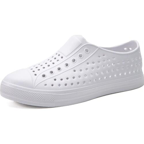 Unisex Home Sandals 2021 Summer Indoor Floor Non-slip Clogs Couple Family Women Men Hotel Bathroom Garden Sandal Mules White