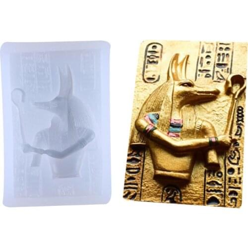 Egyptian Pharaoh Head Portrait Silicone Mold DIY Craft Pendant Molds UV Epoxy Resin Fondant Mould Dried Flower Resin Decorative