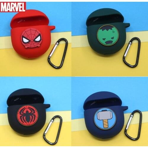 Marvel Cartoon Silicone Case for Oneplus Buds TWS Case Bluetooth 5.0 Headphone Box Shockproof Protective Cover Headset Bag