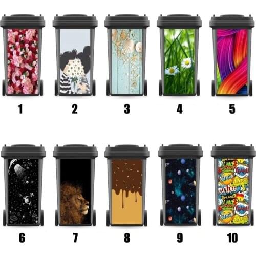Modern Renew Rubbish Bin Sticker Vinyl Removable Waterproof Sticker Decals Fashion Ktichen Accessories Creative Gift