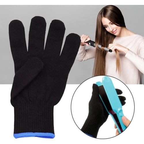 Heat Resistant Gloves for Hair Curlers Cotton Non-slip anti-scald Comfortable Hair Styling Straightening Curling Finger Gloves