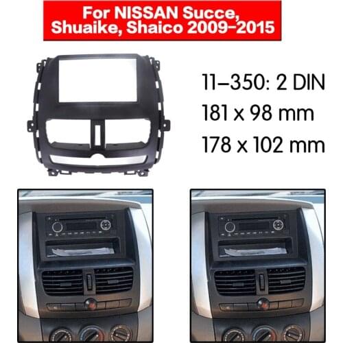Top Quality Radio Fascia for NISSAN (DONGFENG) Succe;Shuaike; Shaico Stereo Fascia Dash CD Trim Installation Kit 11-350