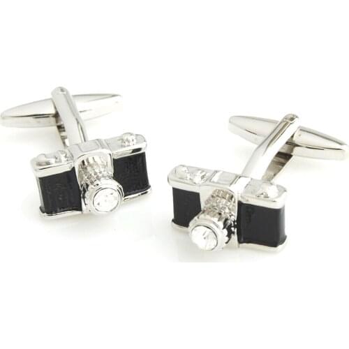 YH-523 Novelty 3D Vivid Camera Cufflinks - Factory Direct Wholesale