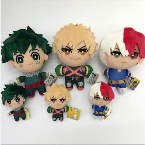 12/Lot My Hero Academia Bakugou Katsuki Todoroki Shoto Midoriya Izuku 13-23CM Plush Doll Toys