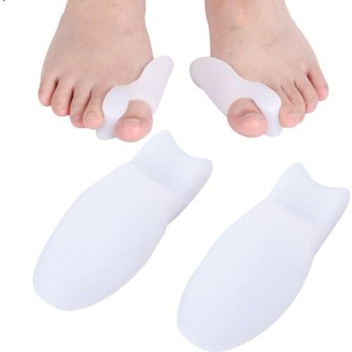 2pcs=1Pair Gel Foot Care Tool Bunion Corrector Bone Big Toe Protector Hallux Valgus Straightener Toe Spreader Pedicure