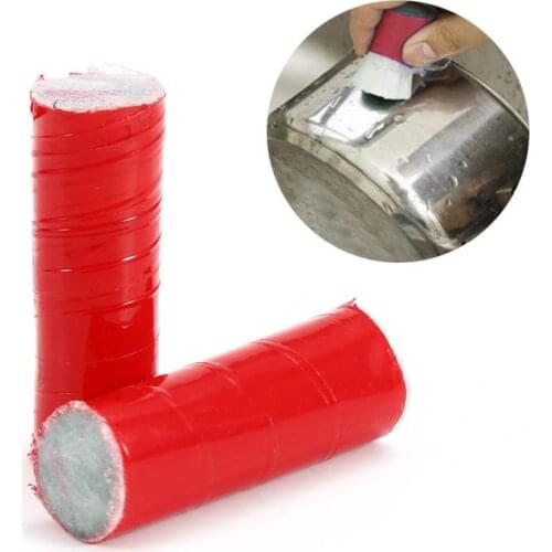 2PCS Durable Cleaning Brush Detergent Stick Cylindrical Washing Detergent Stainless Steel Magic Kitchen Cleaning Tool