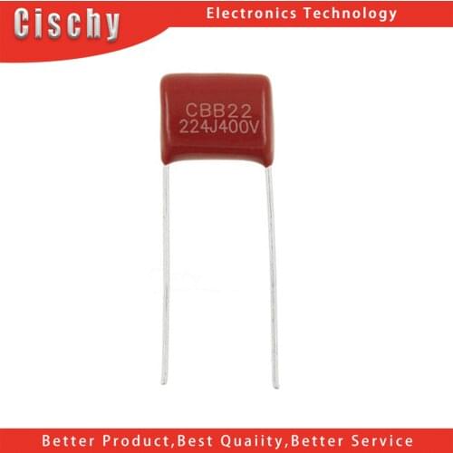 20PCS 400V224J 400V 0.22UF 220NF 400V 224J 224 CBB P10 Polypropylene film capacitor