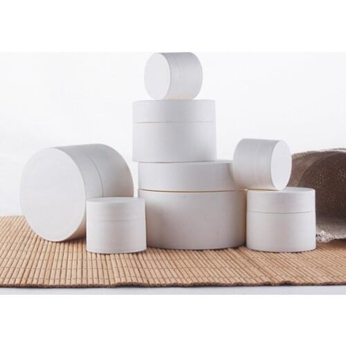 20pcs Cosmetic Container Sample Jar Plastic Matte White Empty Pot Packaging Cream Tin Packing Bottle 3g 5g 10g 15g 30g 50g 80g