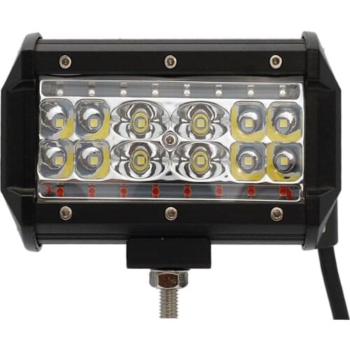 5inch 84W LED Work Light Bar for Car Truck Atv 4x4 Jeep Boat Tractor 12V 24V Combo Off Road Driving Fog Lamp Red and Blue Flash