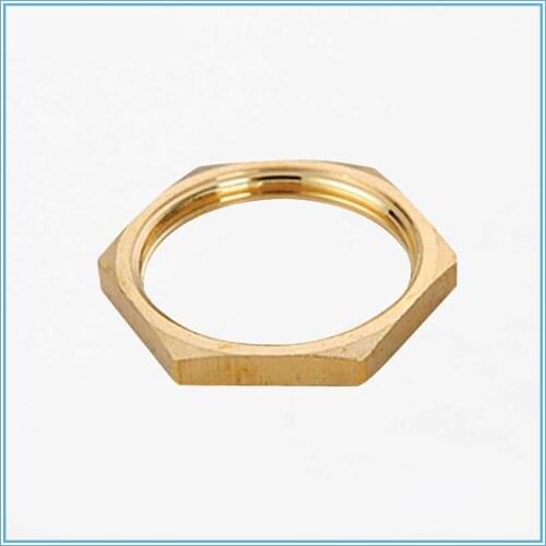 5pcs Copper Hex Lock Nuts Pipe Fitting 1/8" 1/4" 3/8" 1/2" 3/4 Female Thread Hexagonal shank cap