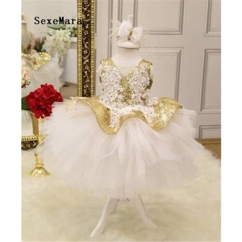 Arabic puffy girls dresses tutu kid toddler birthday party dresses toddler pageant gown photography