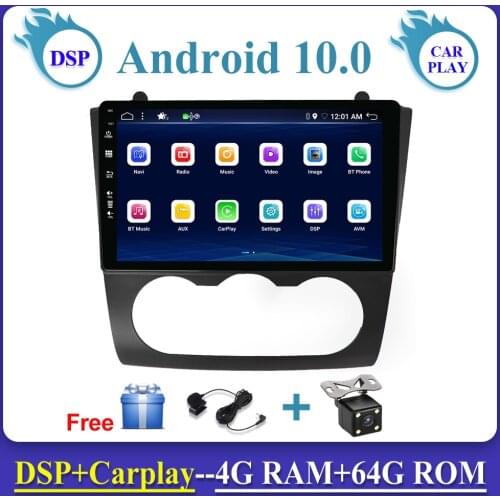 9" Car Radio Stereo 4G+64G Autoradio GPS Navi For Nissan Teana Altima Manual 2008-2012 DSP Carplay AUX BT Mirror Link OBD TV