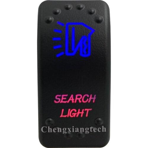 Car Boat Truck Rv Bus - On Off - Up Blue & Down Red Led - Rocker Switch - SEARCH LIGHT- 5 Pins - SPST - Waterproof