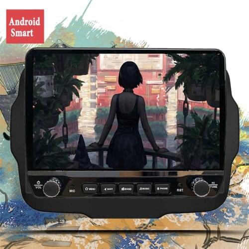 Android 10.0 Car DVD Player GPS Navigation Multimedia For Jeep Renegade 2016 2018 2019 2020 Radio Head Unit Stereo Tape Recorder