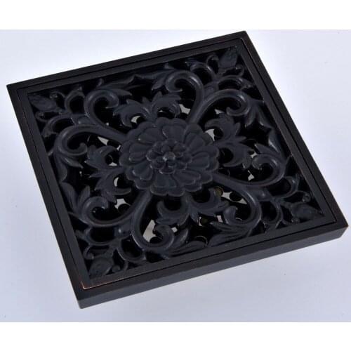 Black Oil Rubbed Brass Bathroom Floor Anti-odor and Insect-Proof Shower Drain Dhr064