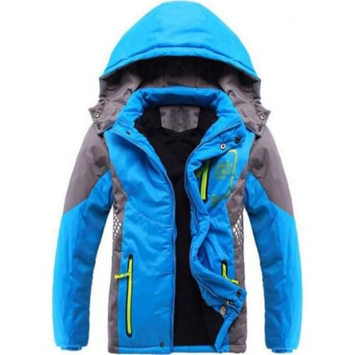 2021 Boy Jackets With Hooded Coat Outerwear For Girls Children Clothing Kid 4-14 Years Raincoat Winter Waterproof Kids Coat