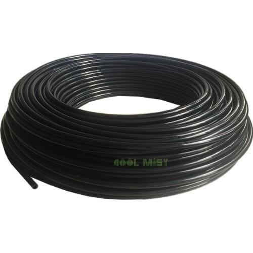 H125 Black 100M/roll tubing 1/4'' 6.35mm white PE tube PVC hose food grade material pipe for mist cooling kits irrigation system