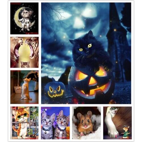 2020 top popular 5d diamond embroidery animals diy diamond mosaic sale paintings from diamonds painting full set decoration home