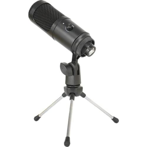 USB Microphone Condenser Microphone with Tripod for Recording Voice Streaming Broadcast and Live Video