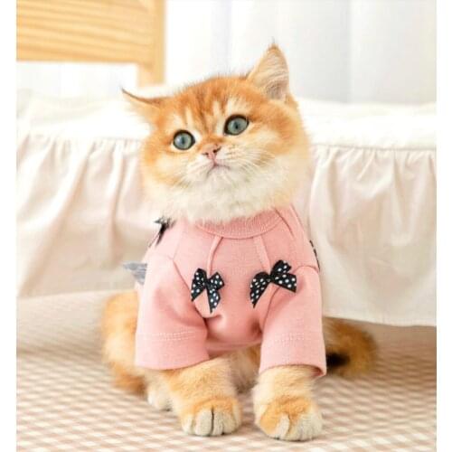 Cat Costumes Puppy Kitten Cute Hoodies Soft Puppy Cat Apparel Clothing