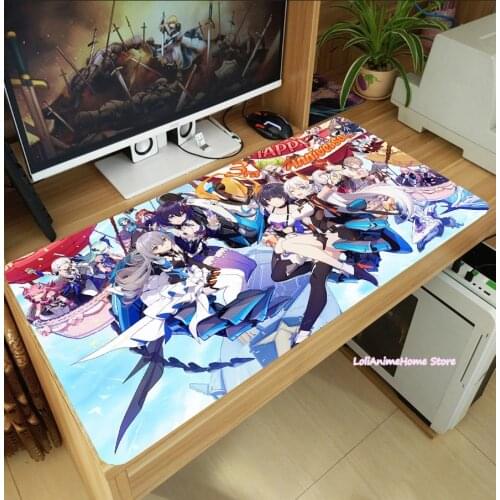 Anime Honkai Impact 3 Mouse Pad Gaming Thicken Laptop PC Mice Mat Desk Keyboard Mat Anti-Slip Playmat Cosplay