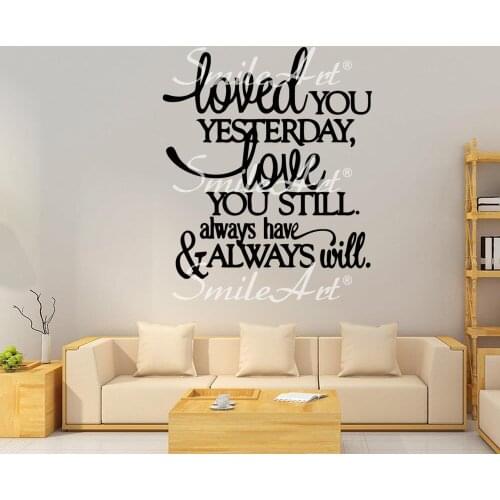 Creative Sentence Home Decor Wall Stickers Living Room Bedroom Wall Decal Home Decor