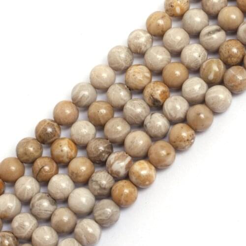 Round natural Chrysanthemum stone beads natural gemstone beads DIY loose beads for jewelry making strand 15" wholesale