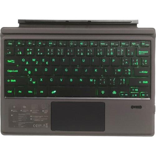 Magnetic Tablet Shell for Microsoft Surface Pro 3 4 5 6 7case funda 7 Color Backlit Wireless Bluetooth French Layout Keyboard