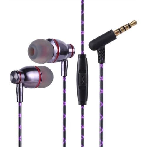 New Wine Cup Type Metal Earphone Wire Controlled In Ear Earphone with Microphone Wired Computer Mobile Phone Earplug