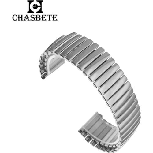 Stainless Steel Watch Band for Withings Activite / Steel / Pop 18mm Metal Elastic Strech Strap Belt Wrist Loop Bracelet Silver