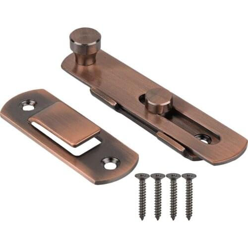 Stainless Steel Door Lock Bolt with Screws Heavy Duty Hasp Latches Doors Lock Slide Gate latches