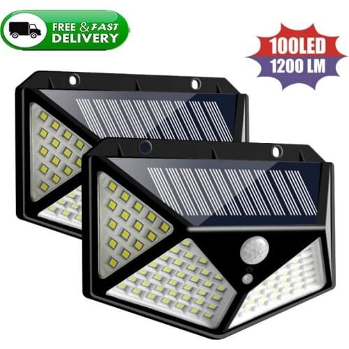 New LED Solar Light Outdoor 270 Degree Lighting PIR Motion Sensor Wall Light Waterproof Solar Powered Sunlight For Garden Decor