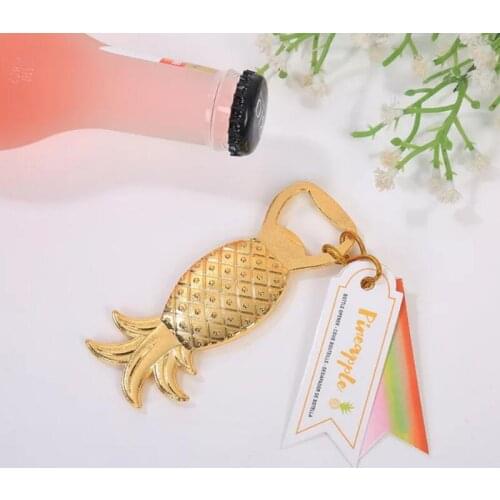 Golden alloy bottle opener creative portable travel beer bottle opener Pineapple kitchen bar bottle openers Bar Tools LX9370