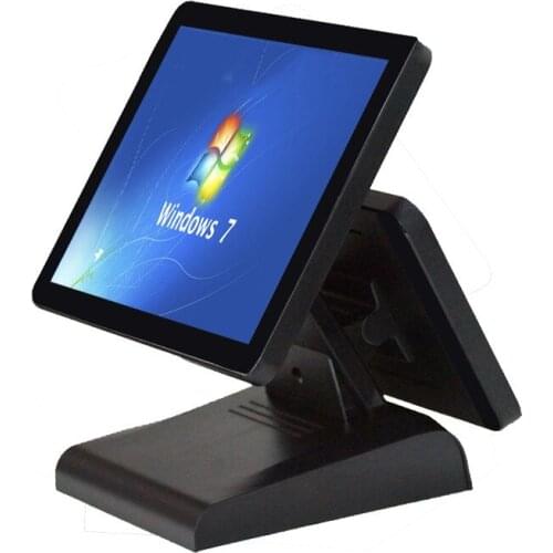 Restaurant Cheap Dual Screen POS Terminal Machine With 15 Inch Capacitive Touch Screen POS pc for retail shop