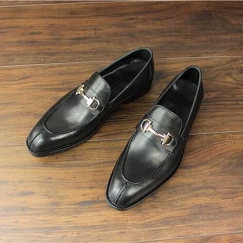 Sipriks Luxury Brand Genuine Leather Black Loafers Mens Italian Custom Goodyear Welted Shoes Elegant Male Leisure Wedding Shoe