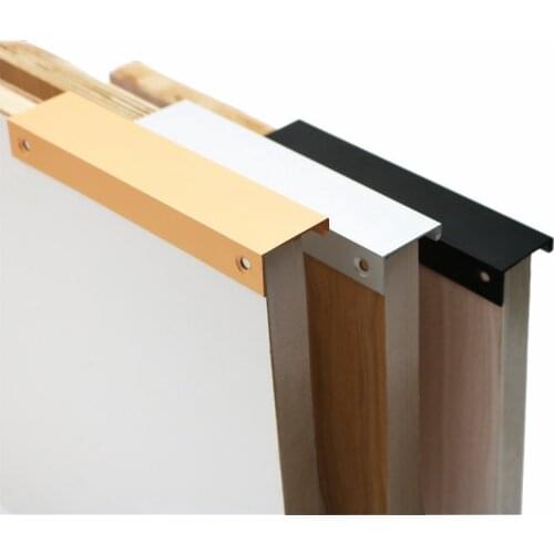 Aluminum Alloy Cabinet Handle Drawer Hidden Handle Kitchen Cabinet Furniture Hardware Handle