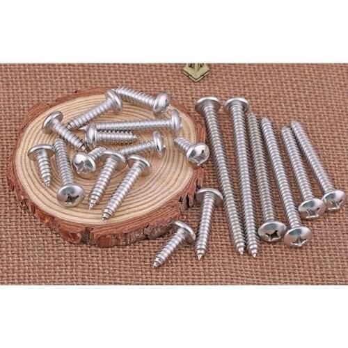 316Sstainless Steel Self-Tapping Screws Cross Recessed Pan Head Round Head Self-Tapping Screws M2M2.2M2.6M3 50 Pcs