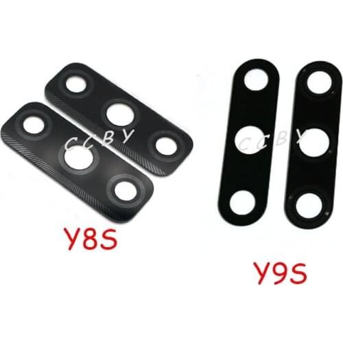 20PCS Rear Back Camera Glass Lens Cover For Huawei Y8S Y9S with Ahesive Sticker Replacement Parts