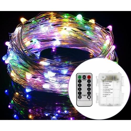 Led String Lights Mini Battery Powered Starry Fairy Lights for Bedroom Christmas New Year Parties Wedding Centerpiece Decoration