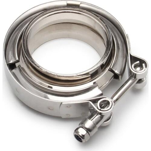 V-Band Clamp Stainless Steel M/F 3 V Band Turbo Exhaust Downpipe Strip Turbo Exhaust Pipe Auto Accessories Car Parts