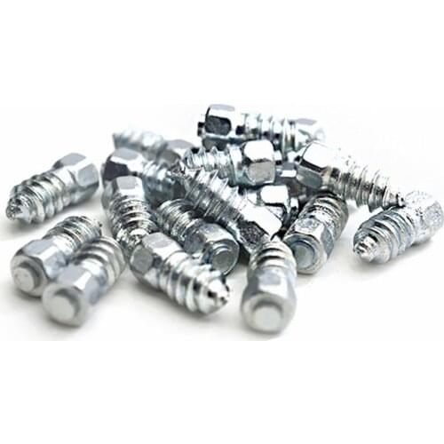 100pcs 12/15mm Steel Winter Wheel Tyre Stud Screws Snow Tire Spikes for Auto SUV Motorcycle ATV Snow Nail Anti-Slip Screws New