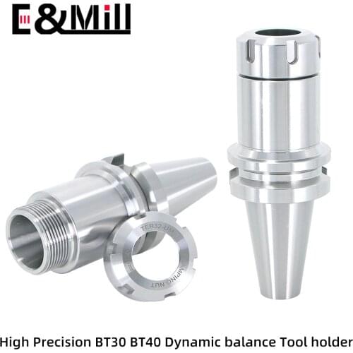 High Precision 0.003 BT30 BT40 knife shank ER11 ER16 ER20 ER25 ER32 ER40 70 80 100L Tool holder for CNC machining center spindle