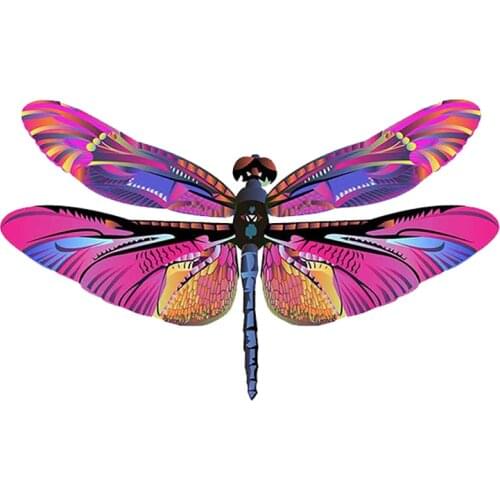 13cm x 7.9cm for Color Dragonfly Insect Waterproof Car Stickers Cartoon Laptop Decoration Decal Refrigerator Graphics