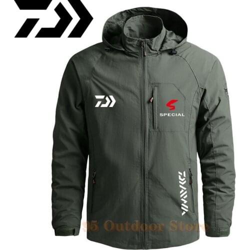 2021 DAIWA Fishing Suit Spring and Autumn Waterproof Fishing Jacket DAIWA Mens Outdoor Sports Windproof Fishing Jacket