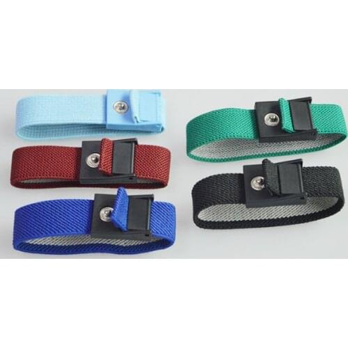 10pcs =5pairs Conductive bracelet Adjustable Wrist Strap Band for Tens DDS Meridian massage instrument with 3.5mm stud 5 colors