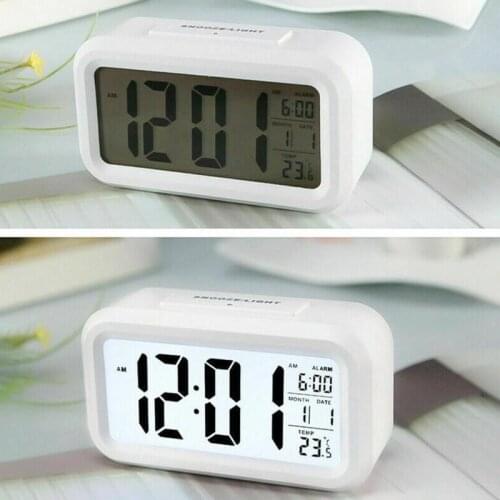 Bedside Clock Electronic Clock Desktop Clock LED Digital Temperature Version Electronic Alarm Clock Bedside Clock Home Office