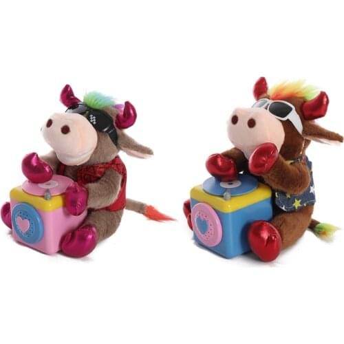DJ Electronic Pig Toy Plush Pig Musical Toys Singing Dancing Doll Battery Version Kids Gift Interesting Party Decoration